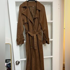Oversized Brown Trench Coat